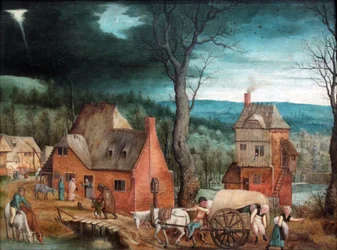 Ankunft der Heiligen Familie in Bethlehem